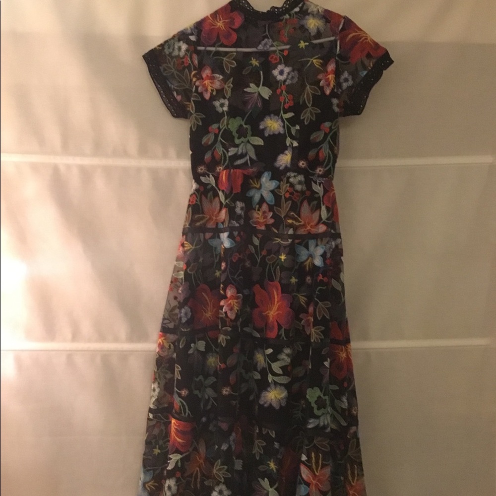 Anthropologie Janine Embroidered Dress